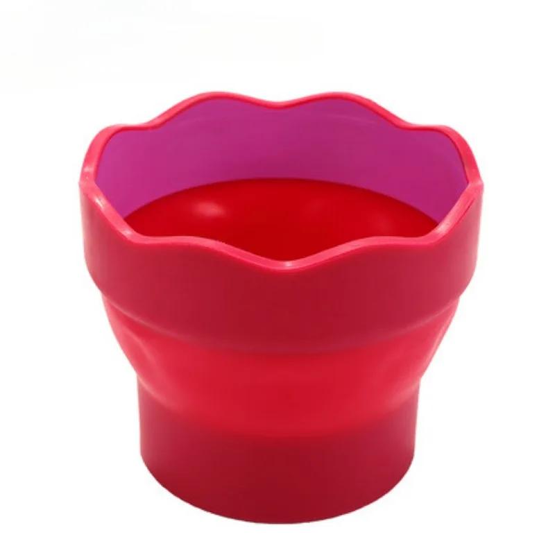 1PC Foldable and Portable Mini Water Bucket Pen Holder for Water Cup  Art Brush Specialized Telescopic Pen Holder