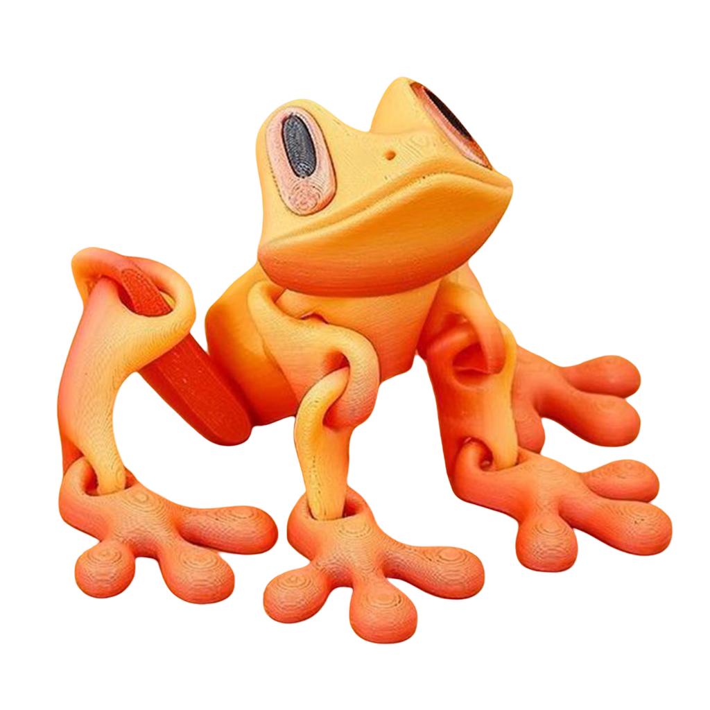3D Printing Magnetic Refrigerator Sticker W/ Movable Joint Movable Joints Frog Fridge Magnet for Refrigerator Garage Decorations