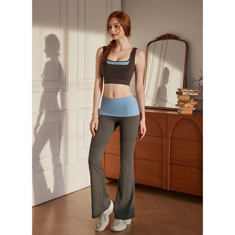 

Sweet and Spicy Yoga Suit Women s Quick-Drying Sports Workout Clothes High Waist Hip Lift Bubble Wrap Breast Holding Outwear Running Two-Piece Suit Dark gray XL