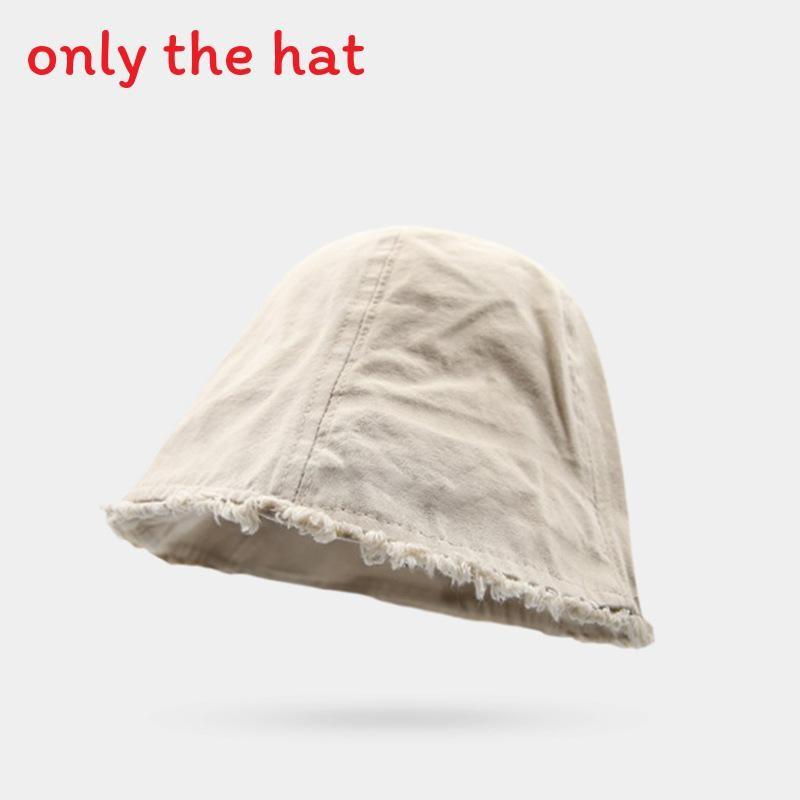 

Womens Bucket Hat Fashion Sunshade Uv Protection Polyester Breathable Summer Accessory бежевий