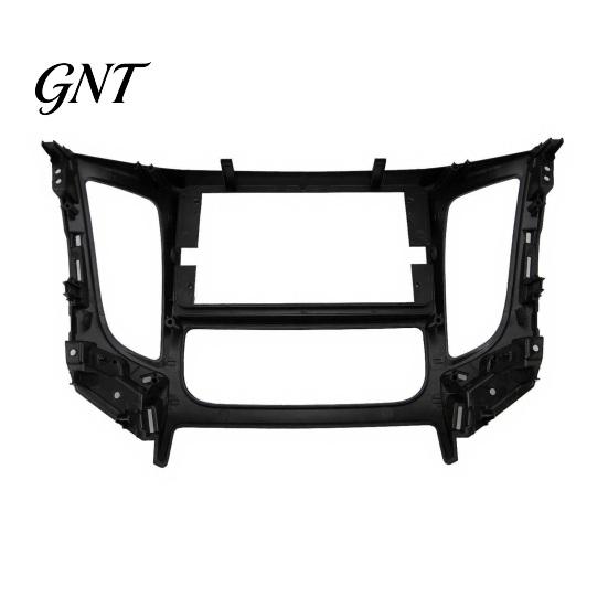 Dashboard Console Trim Adapter 9 Inch Car Radio Fascia Frame for TRITON 2015, Navigation Panel Double Din Stereo Mounting Manual/Auto AC, Install