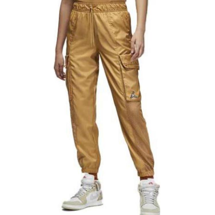 Jordan Knitted Sweatpants Women's Gold Moderate Cuffed Pants DO5055-722