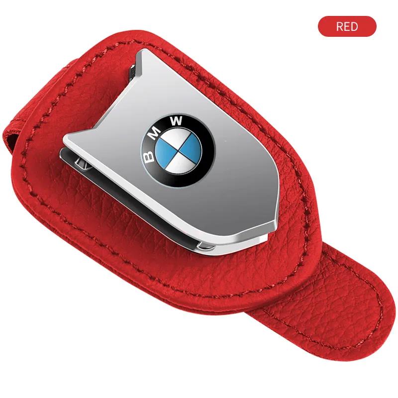 Portaocchiali da Sole per Aletta Parasole Auto Clip Porta Biglietti Tessere Supporto per BMW Serie 1 2 3 4 5 6 7 8 GT X1 X2 X3 X4 X5 X6 X7 IX3