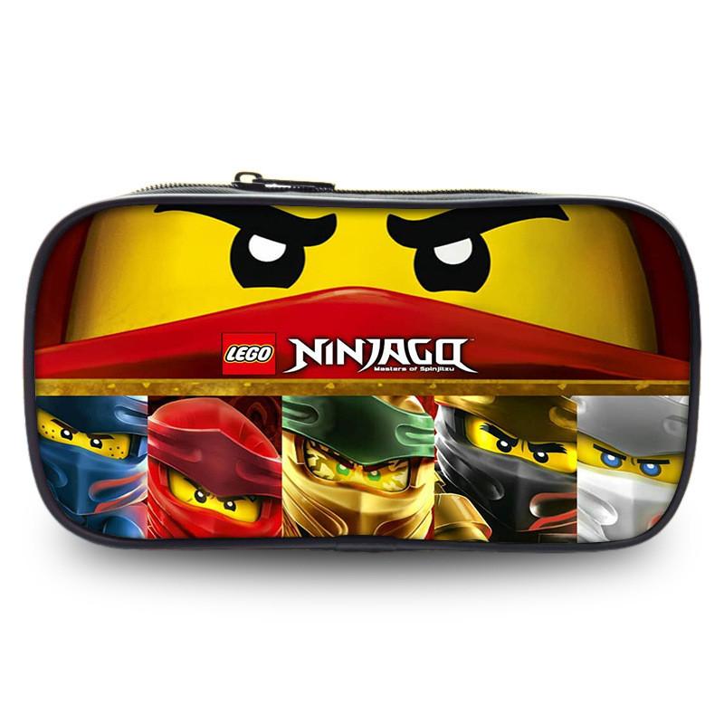 Ninjago Pencil Case For Students With Nylon Material And Storage Pocket