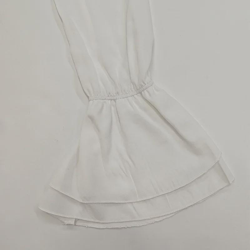 Jaro/Léto 2025 Volný kardigan se šněrováním a volány pro ženy