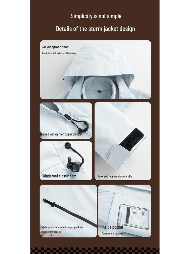 Firstview Unisex 3-in-1 Outdoor Storm Jacket FV25D1857