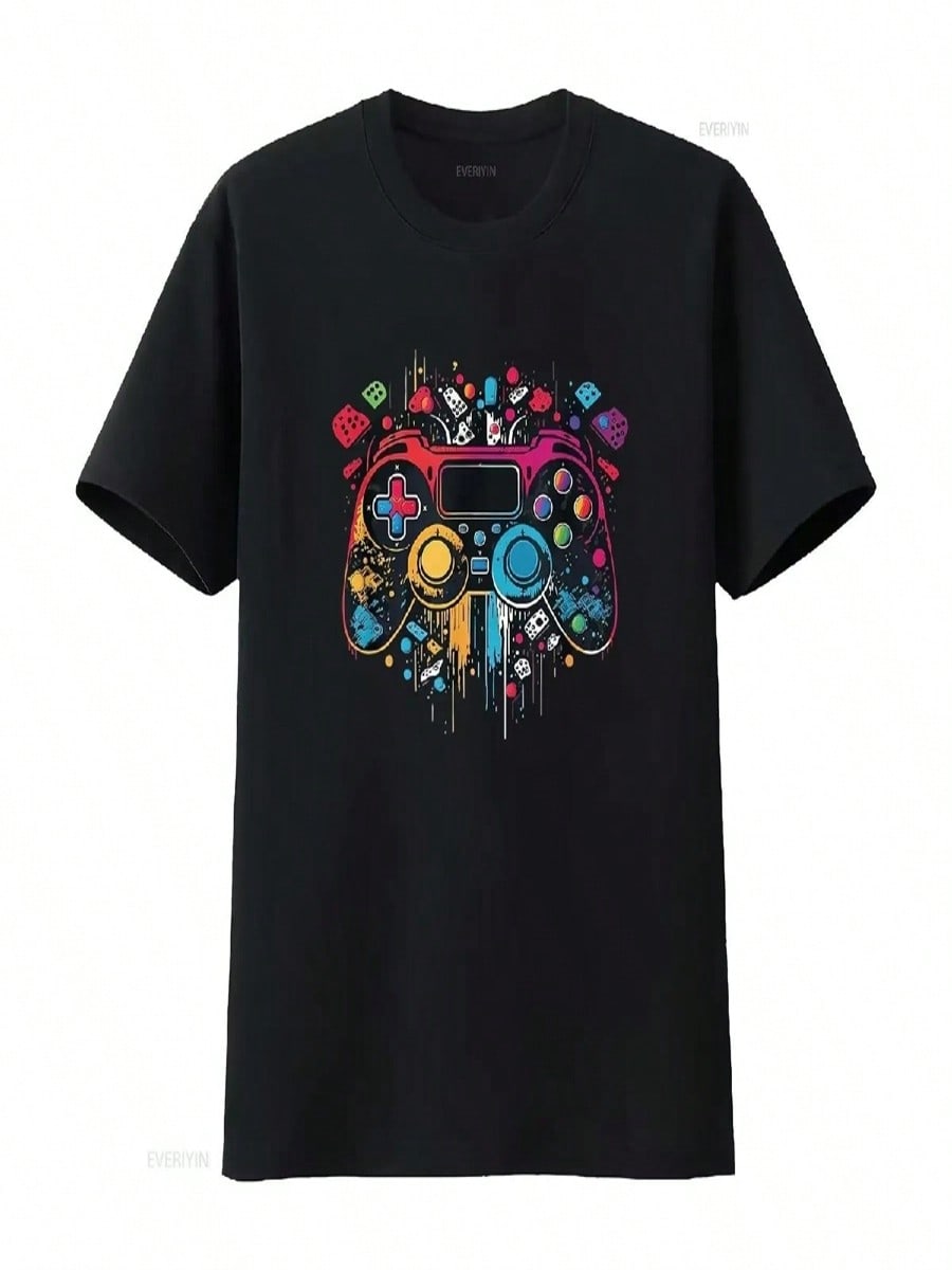 Gamer Aesthetic Gaming Video Games Boys T Shirtns Kids Shirt Vintage Washed Unisex Soft Designer Clothes Streetwear Versatile S разноцветный