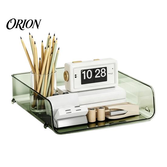 Acryl Aktenordner Halter Klares Tablett, 1/2/3/4/5 Etagen Papier Dokument Büro Aufbewahrungsbox Box, Stapelbar Zubehör Schreibtisch Ständer Halter