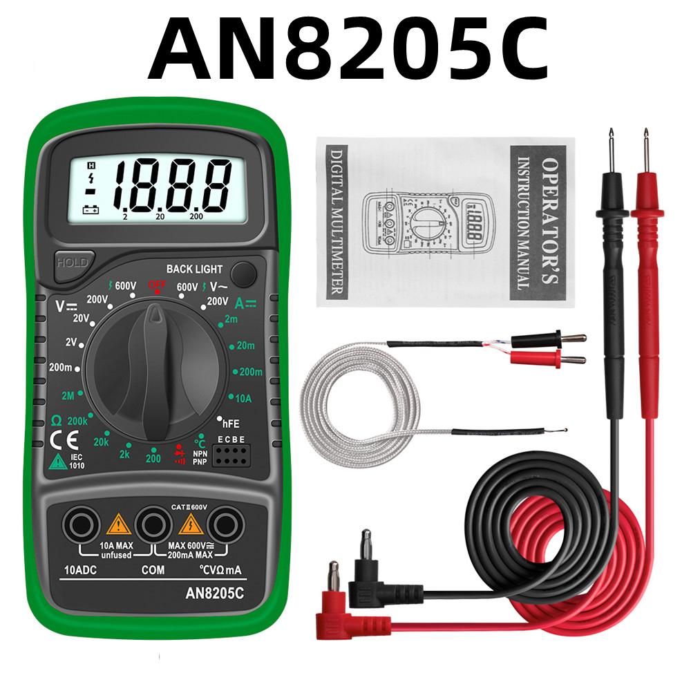 XL830L Handheld Digital Multimeter LCD Backlight Portable AC/DC Ammeter Voltmeter Ohm Voltage Tester Meter Multimetro
