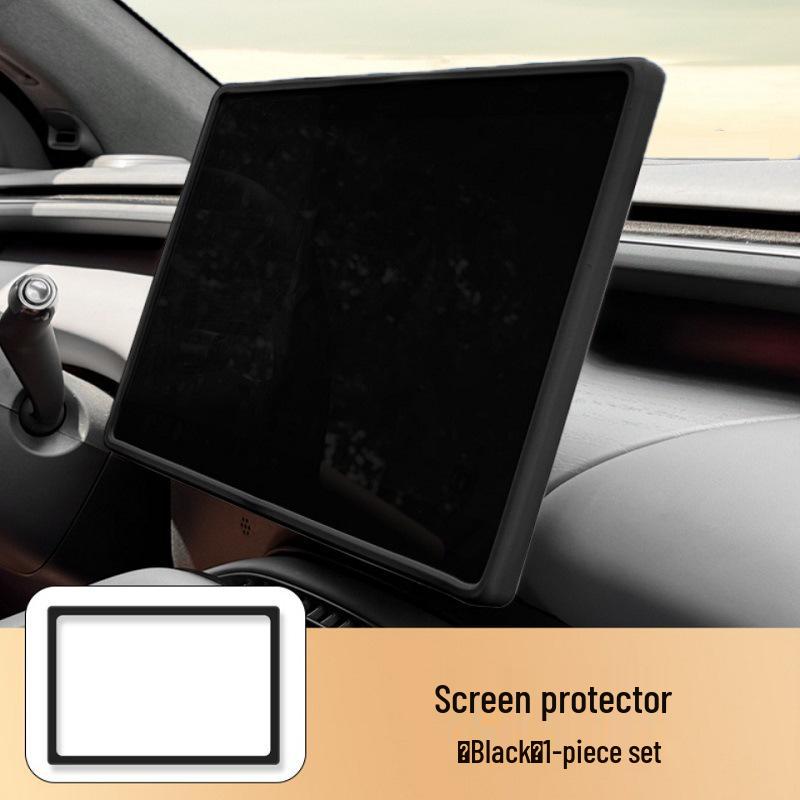 XPeng G7 Center Console Screen Protector: Original Car Color Silicone Frame for Interior Decoration