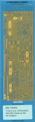 Tetra Models SE Series Spruance Destroyer DR Plastic Model Kit Parts SE7045 1/700 DD-963 (for Company)