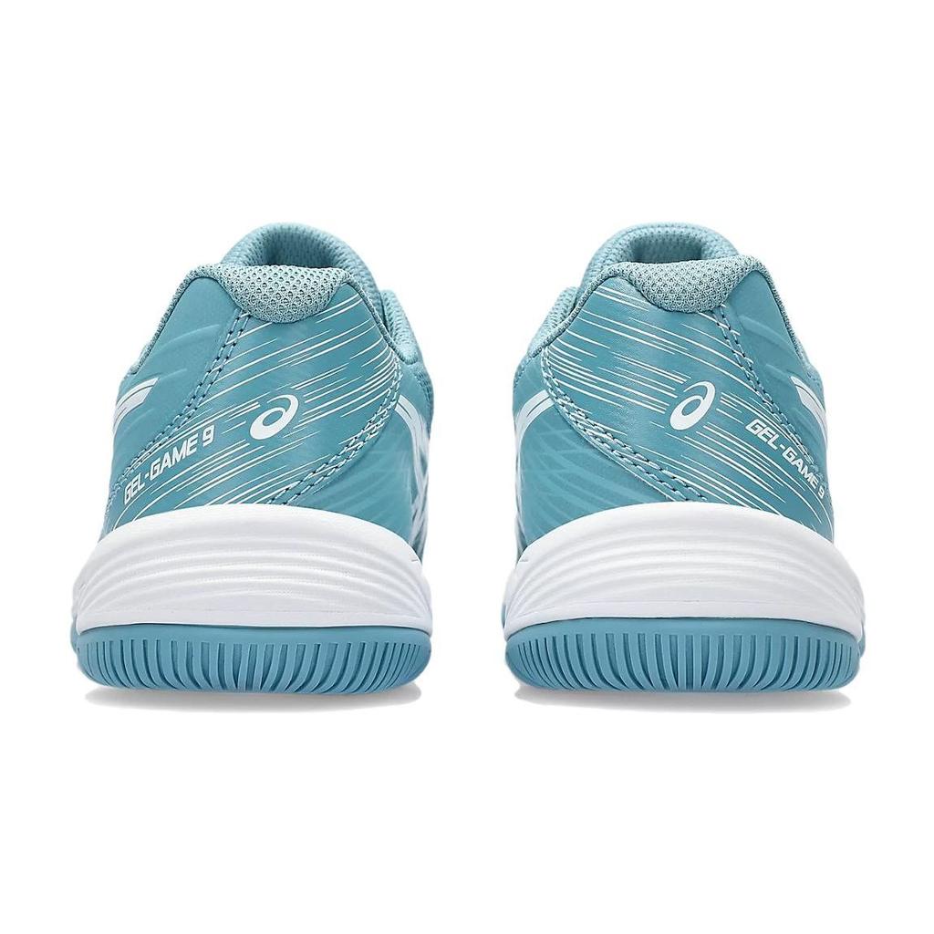 ASICS Gel Game 9 GS Gris Blue Kids Sneakers White 1044A052-402