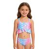 Girls' Three-Piece Mermaid Swimsuit - Split Style, Sizes S-L