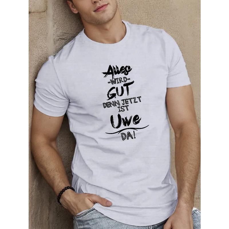 

European Size EVERYTHING WILL BE FINE BECAUSE Crinkle Plus Size Men S T-Shirt S белый