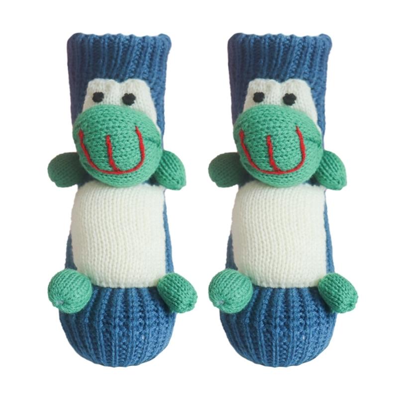 

Festival Slip proof Knit Socks Thermal Winter Floor Footwear With Lovely 3D Characters Holiday and Christmas Gift