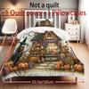 Halloween Three-piece Bedding Set Quilt Cover Pillowcase Brushed Fabric Thickened