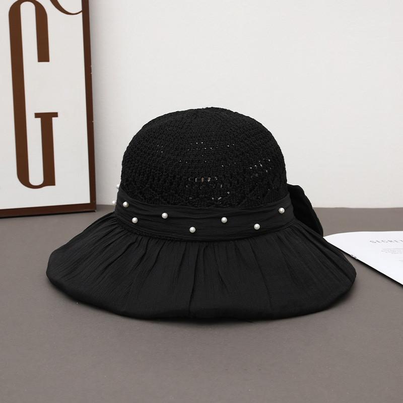 Summer Sun Protection Hat For Women With Large Brim Packable Breathable Polyester Fashionable Floppy Hat For Beach Sunshade