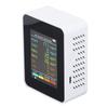 Air Quality Monitor Portable LCD Backlight Screen CO2 TVOC HCHO PM2.5 PM10 Detector with Alarm White