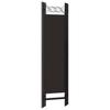 4 Piece Room Divider Brown 160 X 180 Cm
