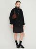 Beirut Suede Mini Skirt Black