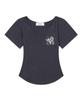 MUCENT Veint Heart Camo V-Neck Short Sleeve T-Shirt (3 Colors)