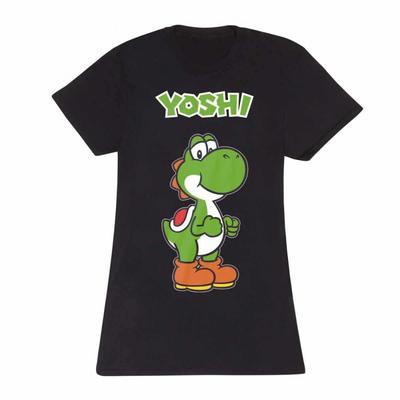 Super Mario Unisex Ενηλίκων Μπλουζάκι Yoshi Εφαρμοστό