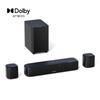 Ultimea Aura A50 Pro Soundbar 5.1, Dolby Atmos, System Dźwięku Przestrzennego dla TV, Sterowanie Aplikacją, 2 Głośniki Surround, HDMI eARC/OPT/AUX/BT