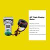 ThreeDigit Display AC Current Voltage Frequency 3in1 Indicator 22mm Square Head LED