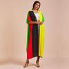 EDOLYNSA Casual Blue Embroidered Long Kimono Cardigan Bikini Cover Up Wrap Dress Beachwear Swimwear Cover Up Q1489