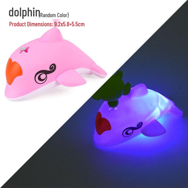 Magnetic Light-up Fishing Float & Bath Toy Set - Dolphin, Shark, Fish, Whale