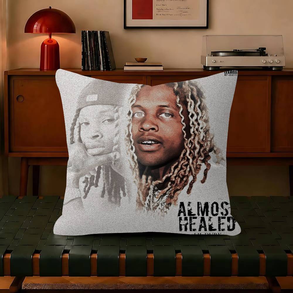 Rapper Lil Durk Deep Thoughts Pillow Gift Home Office Decoration Bedroom Sofa Car Cushion Cover case 45x45
