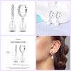 100% 925 Silver Earrings For Women Colorful Zircon Star Butterfly Devil's Eye Pendants Earrings Elegant Party Jewelry