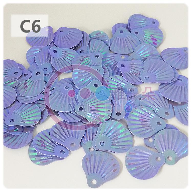 Yale Dobe Fish Scale Fan-Shaped Sequins 22x24mm for DIY Ethnic Costume Sewing
