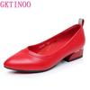 GKTINOO Genuine Leather Pumps Comfort Office Lady Shoes Female 2025 Spring Autumn Pointed Toe Low Heel Soft Women's Work Shoes