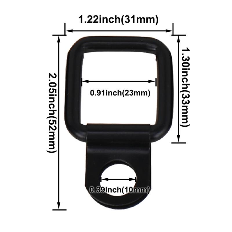 8 Stück D-Ring Bolzen auf LKW Pick-up Ladefläche Ladungssicherung Anker Gurt Haken Clips für Wrangler