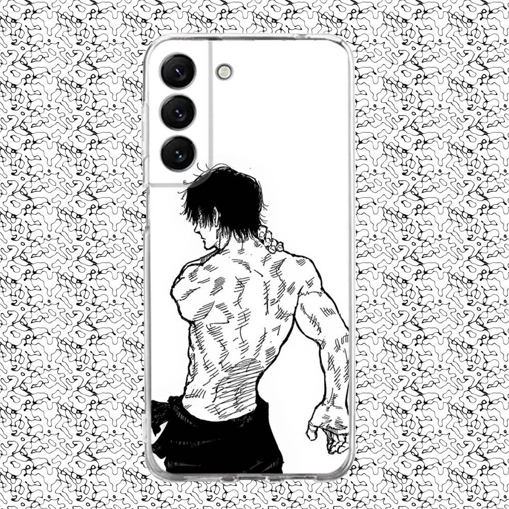 Toji Jujutsu Kaisen Fushiguro Phone Case For Samsung S24,30,21,22,23,20 FE,lite,PIus,Ultra,5G,Note,9,10 Transparent Cover