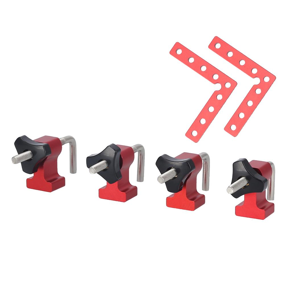 Woodworking Positioning 2 Sets 90° Positioning Right Angle Fixture Woodworking Splicing Clamp Accessories