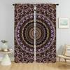Partition Trippy Vibrant Mandalas Curtains for Living Room Curtain Shades Tulle for Bedroom Home Interior Curtains 2 Pieces