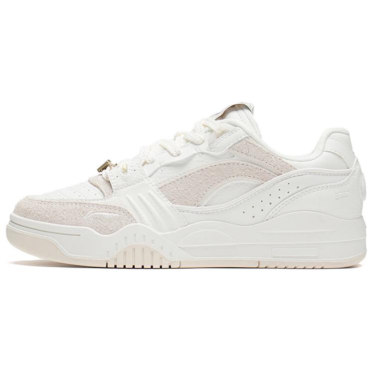 New LiNing Yuebai Coverage Thermal Slip Resistant Low Top Skateboard Shoes Women's White AGCS252-1