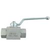 Hydraulic 2 Way Ball Valve Manual Operation with For BSP Threaded Connection Carbon Steel Body 500 Bar MWP for Oil Water Gas Use