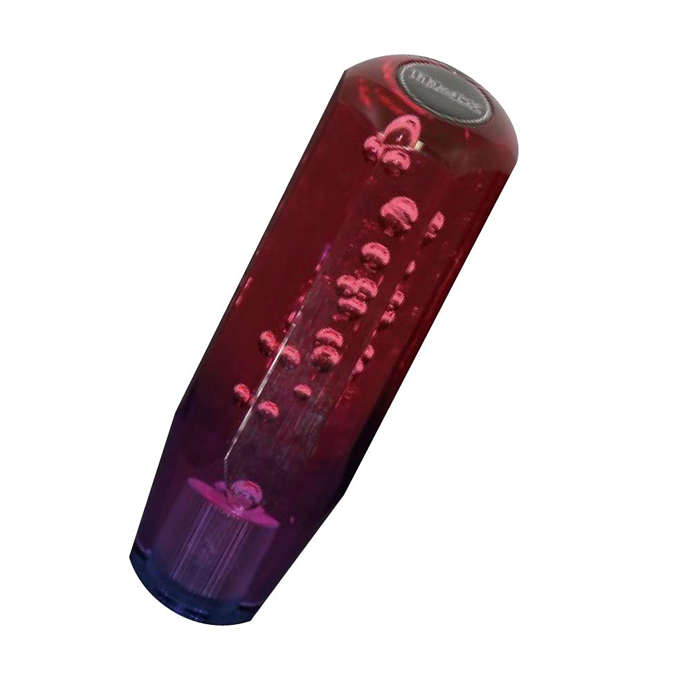 Crystal Shift for Hino New and PM Knob, Foam, Short, Gradient, 150mm, Red/Purple, Profia, Fuso, Canter, Fighter, Isuzu, Elf, Ultra-Low