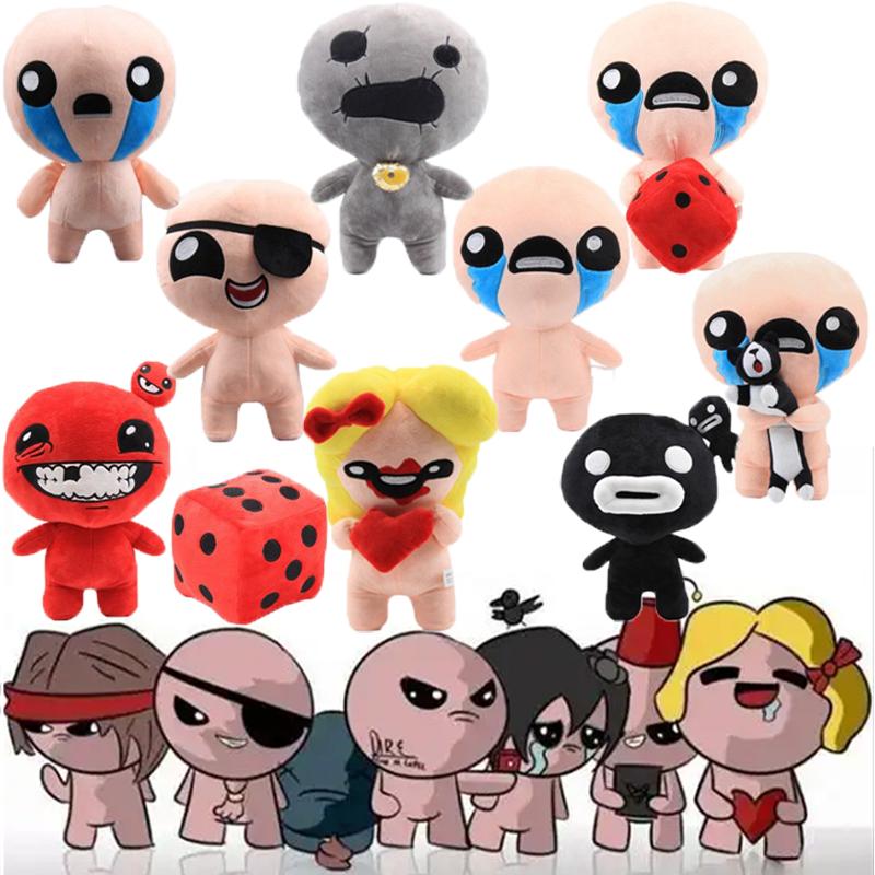 25cm Anime Peluches The Binding of Isaac Afterbirth Rebirth Peluche Dessin Animé ISAAC Douces Peluches Cadeaux d'Anniversaire Noël