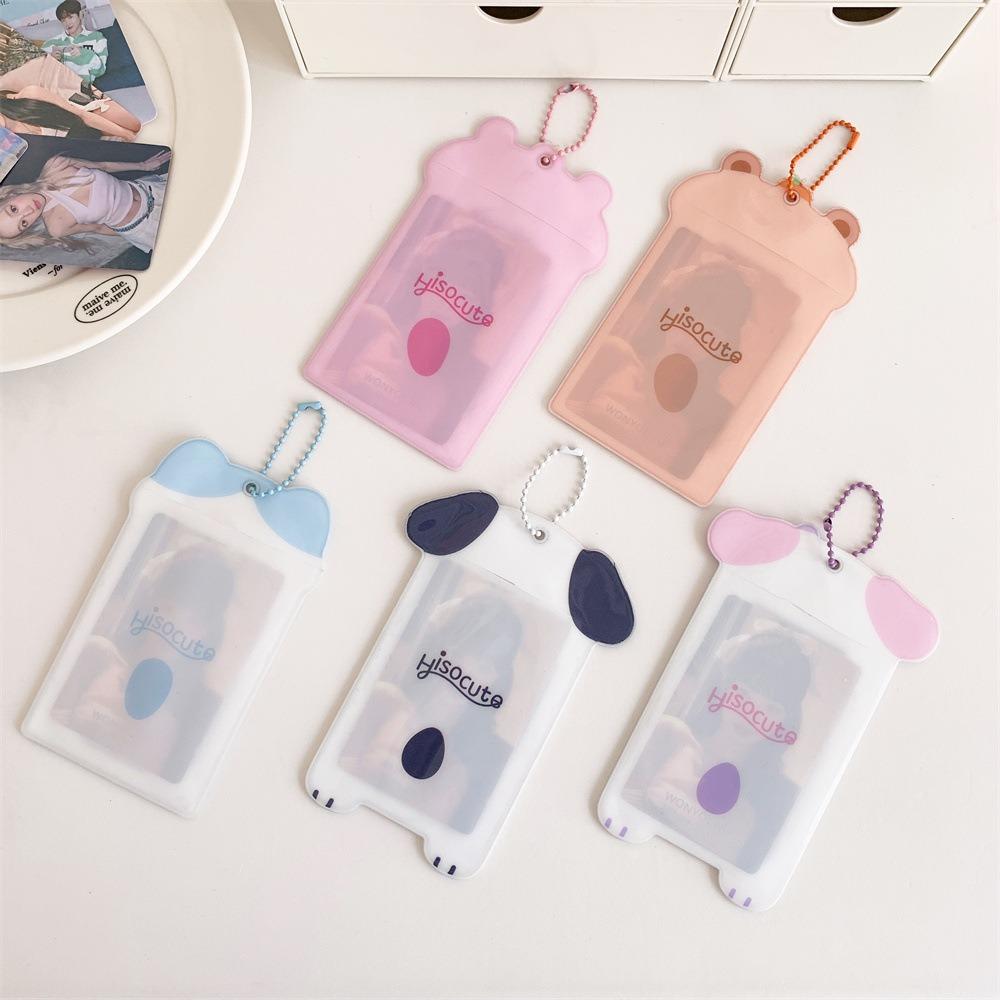 Korean Style Photocard Holder Capybara Bus Card Holder Cute Puppy Card Sleeve Student