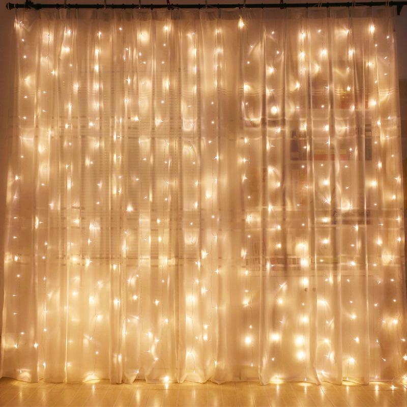 LED Ice Strip Lights: Starry Sky Balcony & Bedroom String Lights for Garden and Window Curtain Decor