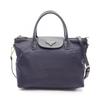 Used TESSUTO + SAFFI 2WAY Handbag BN2106 Nylon Saffiano Leather Navy Used Women
