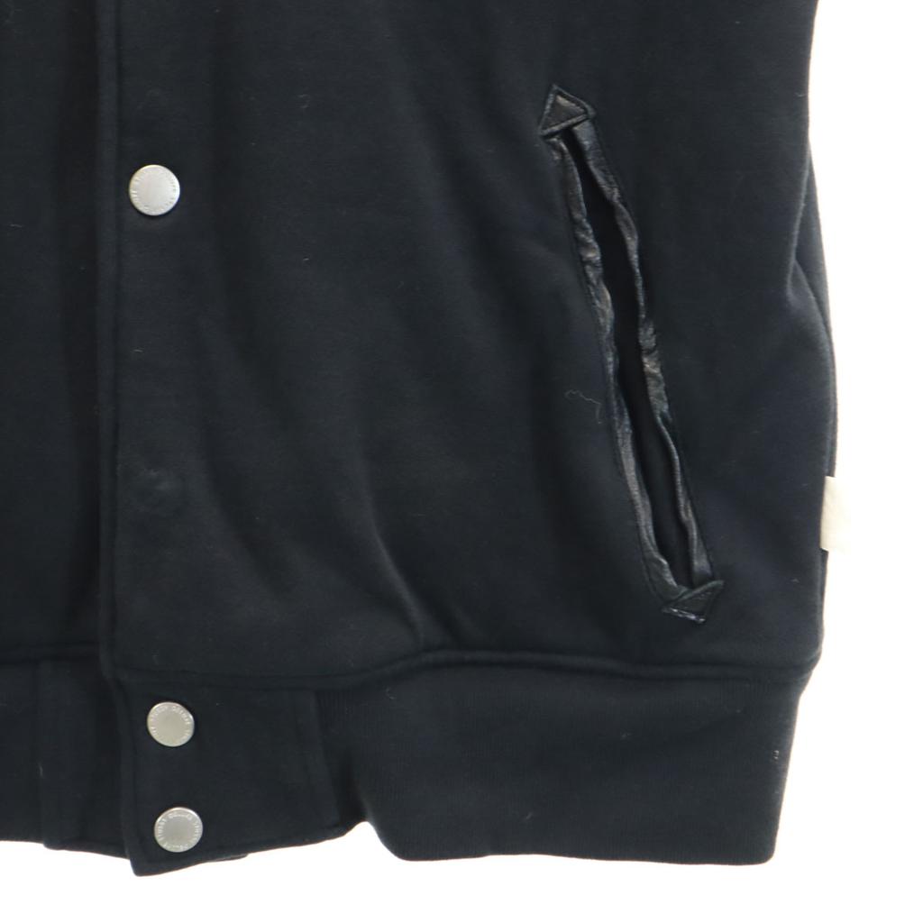 STUSSY sweat Stajan S black Batting jacket Men's Used