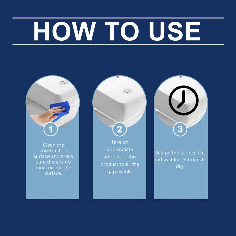 Plastic Steel Mud Waterproof Glue Kitchen Bathroom Roofing Plugging Repair Sealant Angle Crack Plugging Material