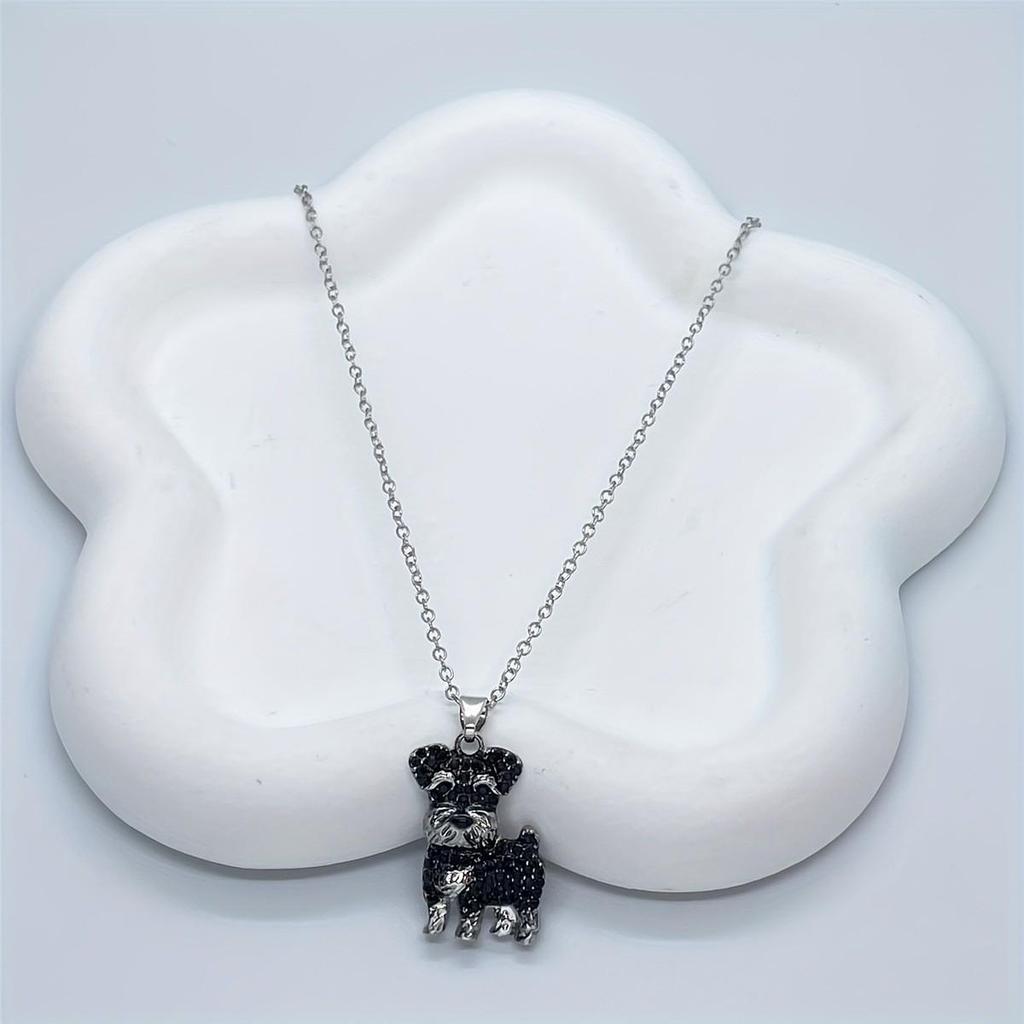Charming Shy Puppy Cartoon Pendant - Trendy, Cute, Exquisite Pet Necklace