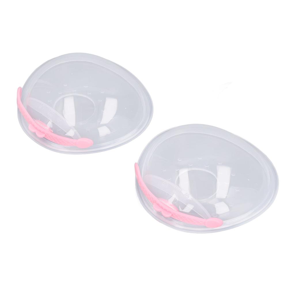 2 stk Morsmelk samlekopper Sølforebyggende silikon ammekopper med lokk 11cm Lengde