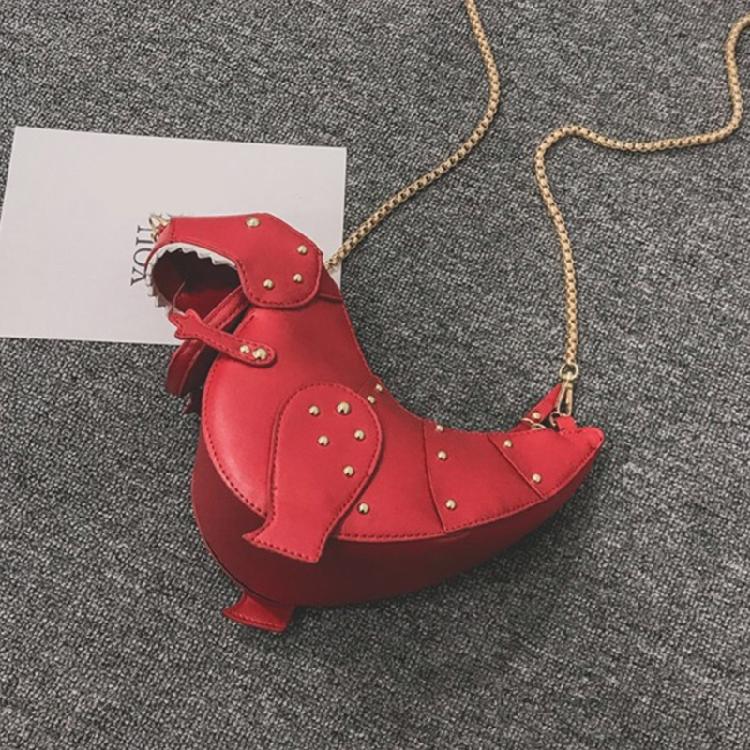 Chic PU Dinosaur Handbag Shoulder Bags Lightweight Crossbody Bag for Girls